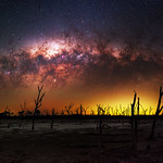 Milky Way at Yenyening Lakes, Western Australia