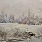 Le Givre, temps gris (1877). Claude Monet. Museu de Montserrat