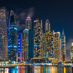 Dubai Marina at night