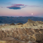 Zabriskie Point Morning Moon-1
