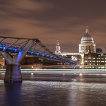 Millennium Bridge St Paul's & Lights