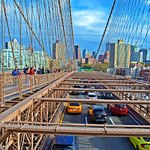 Brooklyn Bridge Skyline & Traffic View Towards Cadman Plaza Brooklyn New York City NY P00496 DSC_0004