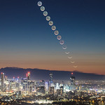 Moonrise over Brisbane City