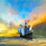 The Pirates Leaving Treasure Island