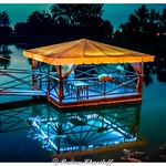 gazebo on the pond.