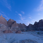 Badlands in the Early Blue Hour