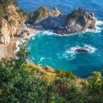 McWay Falls Julia Pfeiffer Burns State Beach Big Sur California Coast Fine Art Landscape Photography California Ocean Art Seascape Spring Wildflowers! Dr. Elliot McGucken Master Fine Art Landscape Nature Photographer American West Wild Flower Super Bloom!