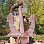Ventspils Seaside Park. The Anchor Trail. The largest Anchor, 23 tons, 6 m height