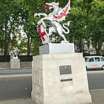 Victoria Embankment. City of London Boundary Dragon. Western Boundary. South Side. J.B. Bunning 1849.