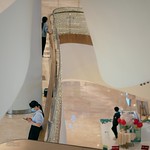 Triangle frame. 3 ladies.