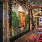 The Foyer inside the Houmas House Main Entrance at Christmas-time