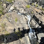 OUR SHADOWS ON A ROCK FACE, GREAT FALLS, MARYLAND