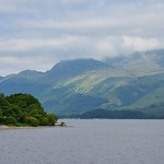 Loch Lomond taken from the shore at the village of Luss
