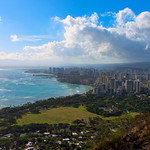 Honolulu downtown from Diamond Head