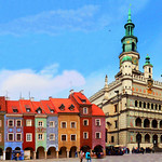 Poznań - The Old City square and Town Hall