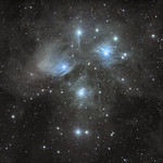 The Pleiades star cluster (M45)