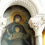 January 23, 2024. The 699th day of war in Ukraine. Mother of God with the Infant Jesus. Fragment of the icon to the iconostasis. St. Vladimir's Cathedral. The side-chapel of the St. Olga in the choir above the southern nave. Artist Mykhailo Nesterov.