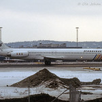 SAS MD-81 LN-RMA at ENFB / FBU 02-04-1988