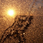 the morning sun was visiting front door frost