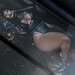 With commanding power, she calls forth death unto herself.