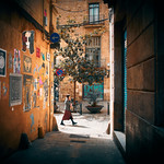 Street art friendly alley