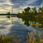 One of the Ogier Ponds along the Coyote Creek Regional Bicycle Trail