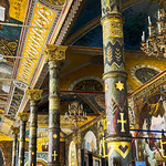 February 1, 2025. The 1074th day of war in Ukraine. Refectory chambers with the Church of the Saints Anthony and Theodosius of the Kyiv-Pechersk Lavra. Artists Ivan Yizhakevich (1864-1963) and George Popov.