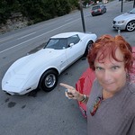 Then I stopped at my favorite vintage car dealer and checked out the three new Corvettes that they have. I love the mid-70s to mid '80s vettes. That is for the best years in my opinion.