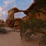 Metate Arch at Sunset
