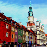 Poznań - the part of Town Square and Town Hall