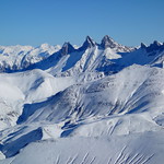 Aiguilles d'Arves (3514m) from the Pic Blanc (3300m)