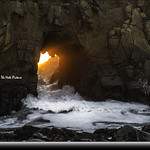 Pfeiffer Beach, glowing cave