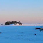 Snow and ice, Lagn&ouml;, Stockholm. Happy New Year, 2012!!!