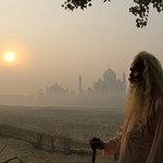 The Sadhu and The Taj Mahal--Agra , India