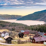 Clouds between mountains