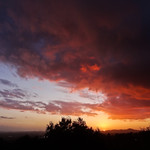 Wild sky on the eve of St. Valentine