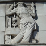 sculpture, Poplar Town Hall, E3