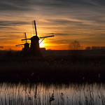 Kinderdijk sunset