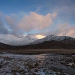 Sun on Meall nan Eun
