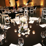 Classic Black & White Wedding Reception
