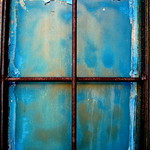 blue window