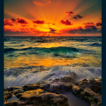 Sunrise at Florida Beach Over the Atlantic Ocean