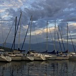 Laveno's harbour in the morning