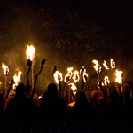 Torch bearers at the ready