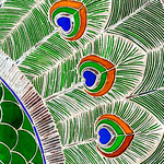 Peacock inlay art detail - City Palace, Udaipur