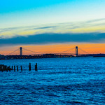 Verrazano Bridge Blue Hour Silhouette