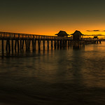 Naples Pier at Sunset, Naples, Florida
