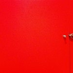 Seeing red (men's room, Barcelona airport)