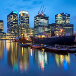 London - Canary Wharf, Rainy Twilight