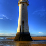 NEW BRIGHTON LIGHTHOUSE (PERCH ROCK), NEW BRIGHTON, MERSEYSIDE, ENGLAND.